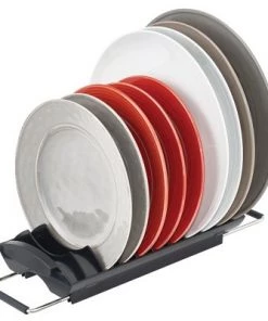 mDesign Compact Sink Dish Drying Rack for Dishes -Kitchen Storage shop unnamed file 184