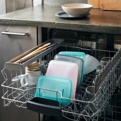 stasher Sandwich Plus Sandwich Bundle Ocean/Clear 5 stasher Sandwich Plus Sandwich Bundle Ocean/Clear - Image 3