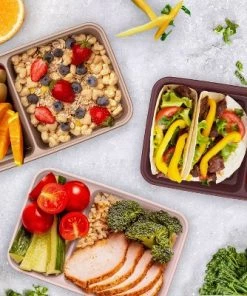 Bentgo Prep 2-Compartment Container - 10pk Burgundy -Kitchen Storage shop unnamed file 1853