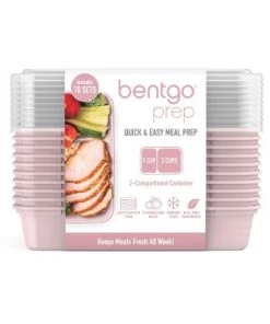 Bentgo Prep 2-Compartment Container - 10pk Burgundy -Kitchen Storage shop unnamed file 1855