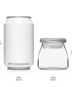 Libbey Vibe Mini Glass Jars with Lids, 4.5-ounce, Set of 12 -Kitchen Storage shop unnamed file 1863