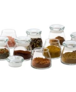 Libbey Vibe Mini Glass Jars with Lids, 4.5-ounce, Set of 12 -Kitchen Storage shop unnamed file 1864