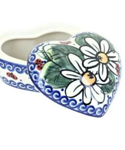 Blue Rose Pottery Blue Rose Polish Pottery 125 Vena Small Heart Box 8 Blue Rose Pottery Blue Rose Polish Pottery 125 Vena Small Heart Box -Kitchen Storage shop unnamed file 1873