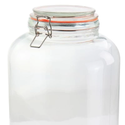 Gibson Home Alpha Glass Canister Frasco 3 Gibson Home Alpha Glass Canister Frasco