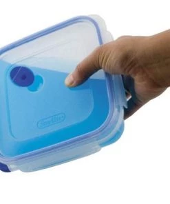 Sterilite 4.0 Cup Square Ultra-Seal Food Storage Container, Blue (6 Pack) -Kitchen Storage shop unnamed file 1896