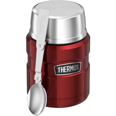 Thermos 16 oz. Stainless King Vacuum Insulated Food Jar - Cranberry 3 Thermos 16 oz. Stainless King Vacuum Insulated Food Jar - Cranberry