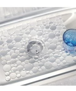 mDesign Plastic Kitchen Sink Protector Set, Bubble Design, Set of 3 -Kitchen Storage shop unnamed file 193