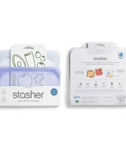 stasher Snack Plus Sandwich Bundle Lavender/Clear -Kitchen Storage shop unnamed file 1940