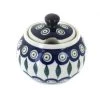 Blue Rose Pottery Blue Rose Polish Pottery Peacock Sugar Bowl