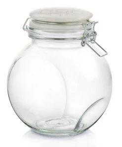 Gibson Home 1.9qt Glass Canister with Decorated Ceramic Lid 11 Gibson Home 1.9qt Glass Canister with Decorated Ceramic Lid -Kitchen Storage shop unnamed file 1997