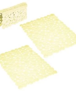 mDesign Plastic Kitchen Sink Protector Set, Bubble Design, Set of 3 -Kitchen Storage shop unnamed file 200