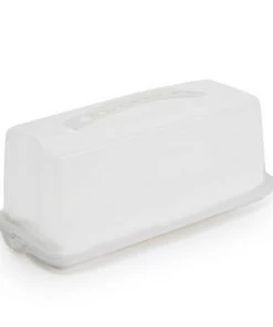 Juvale Plastic Bread Box Container with Lid and Handle, Storage Container for Kitchen (14.5 x 5.75 x 6.25 In)