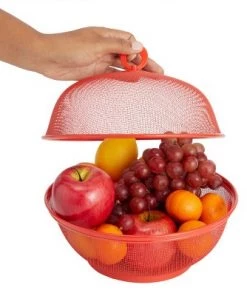 Juvale 4 Pack Round Mesh Wire Fruit Basket with Lids for Vegetables, Fruit Countertop Storage, 4 Colors, 10 In -Kitchen Storage shop unnamed file 2015