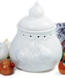 Norpro Stoneware Deluxe Garlic Keeper -Kitchen Storage shop unnamed file 2027