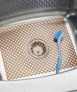 mDesign Plastic Kitchen Sink Protector Set, Diamond Design, Set/3 -Kitchen Storage shop unnamed file 203