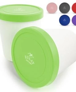 Zulay Kitchen Ice Cream Containers 2 Pack - 1 Quart BPA Free Homemade Ice Cream Storage Containers -Kitchen Storage shop unnamed file 2075