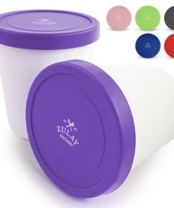 Zulay Kitchen Ice Cream Containers 2 Pack - 1 Quart BPA Free Homemade Ice Cream Storage Containers -Kitchen Storage shop unnamed file 2077