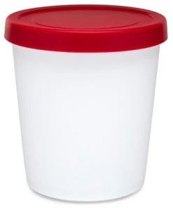 ChefWave 1 pt Reusable Ice Cream Storage Containers with Silicone Lids (2-pack)
