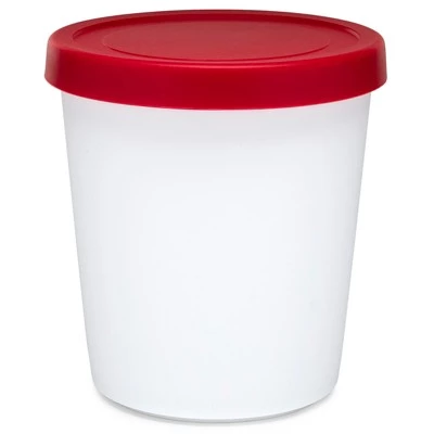 ChefWave 1 pt Reusable Ice Cream Storage Containers with Silicone Lids (2-pack) 3 ChefWave 1 pt Reusable Ice Cream Storage Containers with Silicone Lids (2-pack)