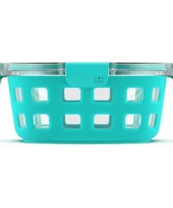 Ello 7" Round Glass Food Storage Container Pink -Kitchen Storage shop unnamed file 2190