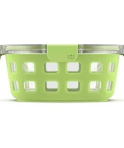 Ello 7" Round Glass Food Storage Container Pink -Kitchen Storage shop unnamed file 2193