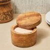 Farmlyn Creek Round Mango Wood Salt Box with Lid for Cooking, 5.2 oz (3.5 In) 1 Farmlyn Creek Round Mango Wood Salt Box with Lid for Cooking, 5.2 oz (3.5 In) -Kitchen Storage shop unnamed file 2218