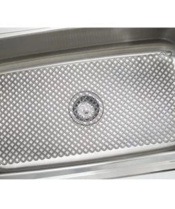 mDesign Plastic Kitchen Farmhouse Sink Mat - Diamond Design -Kitchen Storage shop unnamed file 224
