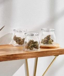 Libbey BudShield Clear Storage Jars with Lids, 4.5-ounce, Set of 3 -Kitchen Storage shop unnamed file 2254