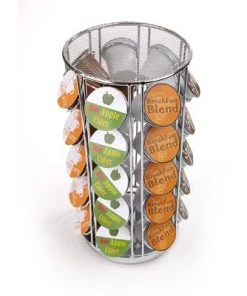 Mind Reader Coffee Pod Carousel Storage 360-Degrees Rotation, Home Office Breakroom Kitchen Counter Organizer, 35 Pod Capacity