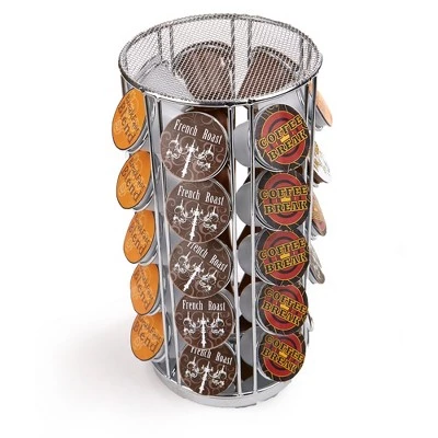 Mind Reader Coffee Pod Carousel Storage 360-Degrees Rotation, Home Office Breakroom Kitchen Counter Organizer, 35 Pod Capacity 5 Mind Reader Coffee Pod Carousel Storage 360-Degrees Rotation, Home Office Breakroom Kitchen Counter Organizer, 35 Pod Capacity - Image 3