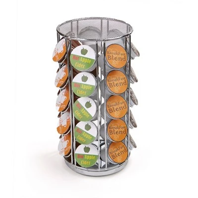Mind Reader Coffee Pod Carousel Storage 360-Degrees Rotation, Home Office Breakroom Kitchen Counter Organizer, 35 Pod Capacity 7 Mind Reader Coffee Pod Carousel Storage 360-Degrees Rotation, Home Office Breakroom Kitchen Counter Organizer, 35 Pod Capacity - Image 5