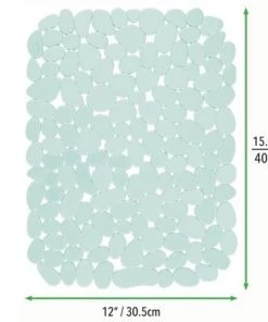 mDesign Kitchen Sink Protector Mat - Pebble Design - Large, 2 Pack -Kitchen Storage shop unnamed file 229