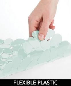 mDesign Kitchen Sink Protector Mat - Pebble Design - Large, 2 Pack -Kitchen Storage shop unnamed file 230