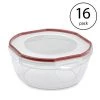Sterilite Ultra Seal Multipurpose 4.7 Quart Plastic Food Storage Bowl Container with Latching Lid for Storing and Serving, Clear (16 Pack) -Kitchen Storage shop unnamed file 2312