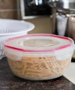 Sterilite Ultra Seal Multipurpose 4.7 Quart Plastic Food Storage Bowl Container with Latching Lid for Storing and Serving, Clear (16 Pack) -Kitchen Storage shop unnamed file 2314