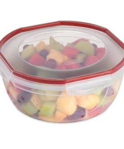 Sterilite Ultra Seal Multipurpose 4.7 Quart Plastic Food Storage Bowl Container with Latching Lid for Storing and Serving, Clear (16 Pack) -Kitchen Storage shop unnamed file 2315