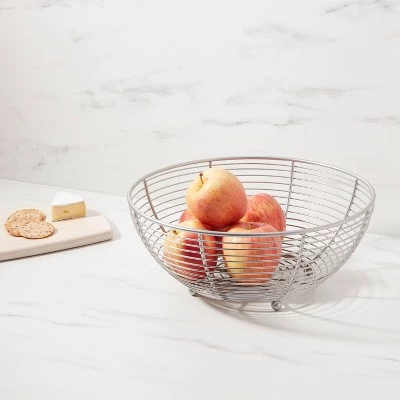 Nickel Fruit Basket - Threshold™ 3 Nickel Fruit Basket - Threshold™