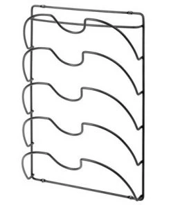 mDesign Metal Pot/Pan Lid Storage Rack, Mount on Cabinet Door/Wall -Kitchen Storage shop unnamed file 2349
