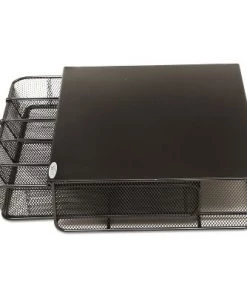 Safco One Drawer Hospitality Organizer 5 Compartments 12 1/2 x 11 1/4 x 3 1/4 Bk 3274BL -Kitchen Storage shop unnamed file 2356