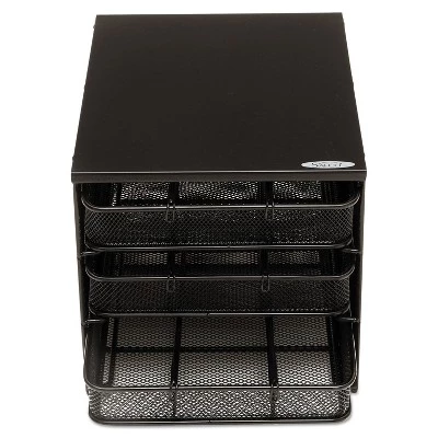 Safco 3 Drawer Hospitality Organizer 7 Compartments 11 1/2w x 8 1/4d x 8 1/4h Bk 3275BL 3 Safco 3 Drawer Hospitality Organizer 7 Compartments 11 1/2w x 8 1/4d x 8 1/4h Bk 3275BL