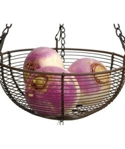 RSVP International RSVP 3-Tier 30" Wire Hanging Storage Baskets - Brown