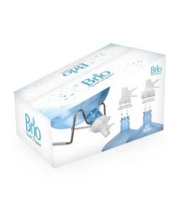 Brio Chrome Metal Plated 3 to 5gal Water Jug Stand with Fast Flow Spout Plus 2 Caps Included -Kitchen Storage shop unnamed file 2395