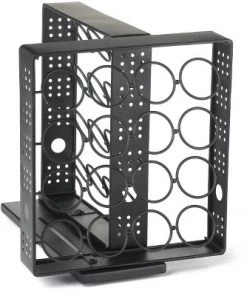 Nifty Home Products 32 K-Cup Metal Cabinet with Swivel Storage System - Black