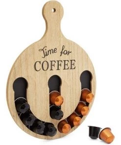Juvale Wall Mounted Coffee Capsule Organizer Compatible with Nespresso Original Coffee Pods, 9.5 x 12.6 Inches