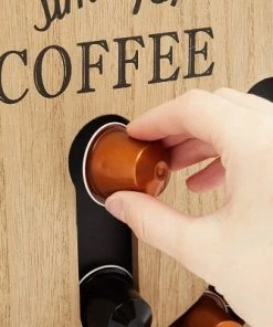 Juvale Wall Mounted Coffee Capsule Organizer Compatible with Nespresso Original Coffee Pods, 9.5 x 12.6 Inches -Kitchen Storage shop unnamed file 2403