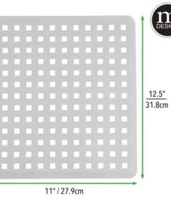 mDesign Kitchen Sink Protector Mat Set, 1 Sink Saddle, 1 Sink Mat -Kitchen Storage shop unnamed file 241