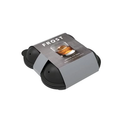 FROST Silicone Round Ice Cube Tray Gray 3 FROST Silicone Round Ice Cube Tray Gray