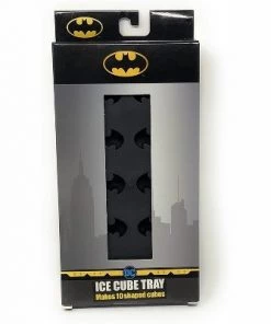 Silver Buffalo DC Comics Batman Logo Silicone Ice Cube Tray | Makes 10 Molded Cubes
