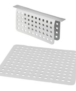 mDesign Kitchen Sink Protector Mat Set, 1 Sink Saddle, 1 Sink Mat -Kitchen Storage shop unnamed file 244