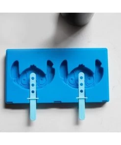 Silver Buffalo Disney Lilo & Stitch Silicone Ice Pop Mold Tray